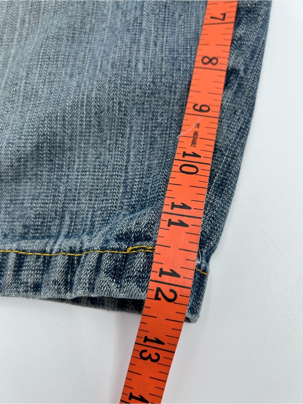 Dodeca Distressed Embroidered Men’s Denim Jean Shorts 32 - Picture 6 of 10